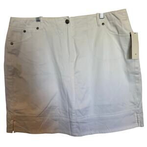 Bamboo Traders size 16 skort NEW  white